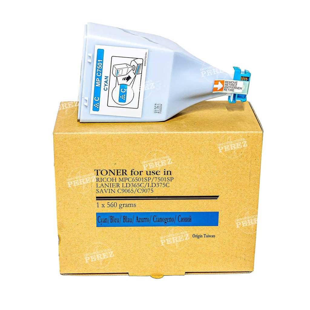 Toner Cartucho Cyan Ricoh [Premium] (560g) 