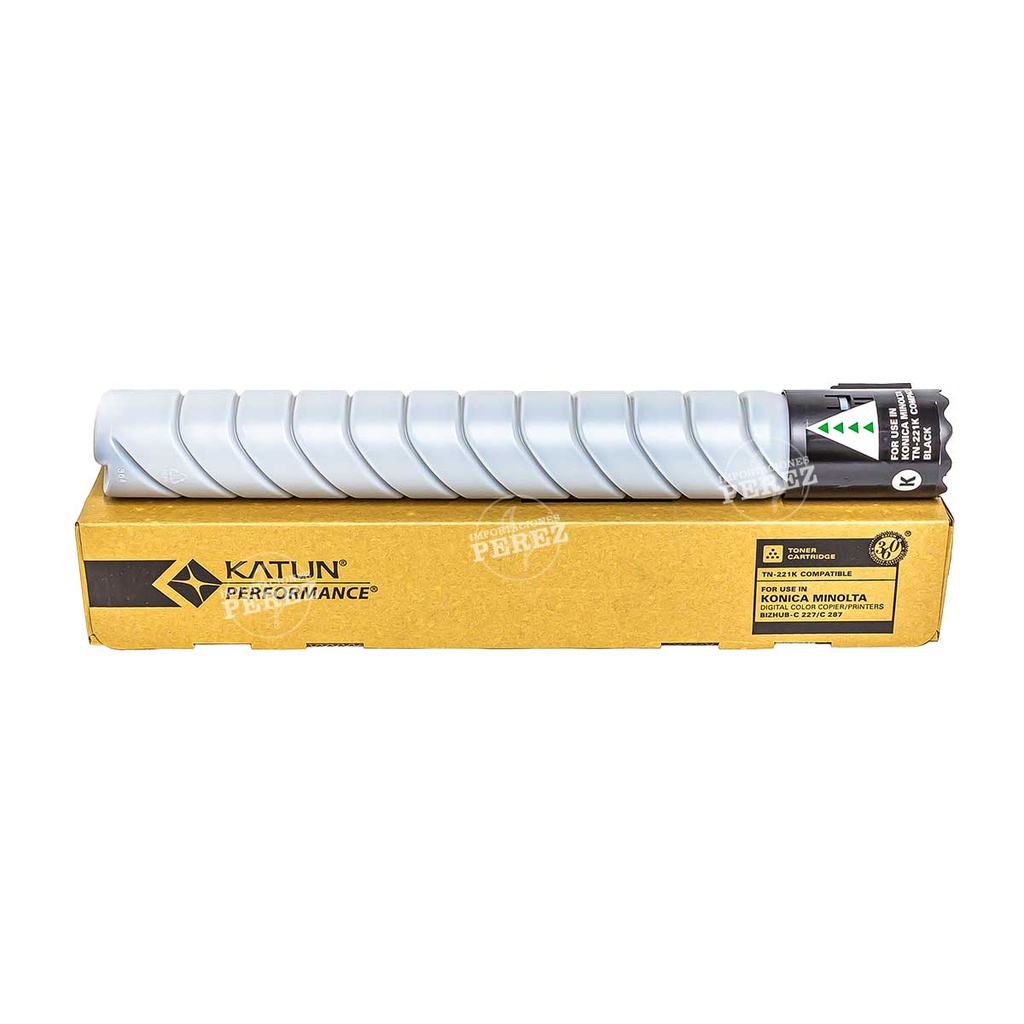 Toner Cartucho Black Konica Minolta [Katun Performance] TN221K 618g 