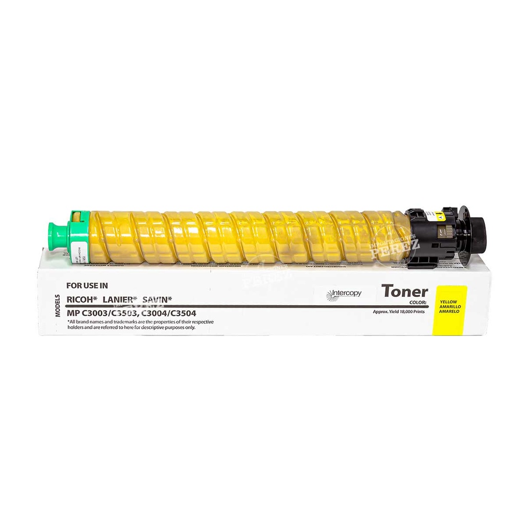 Toner Cartucho Yellow Ricoh [Intercopy] (359g) 