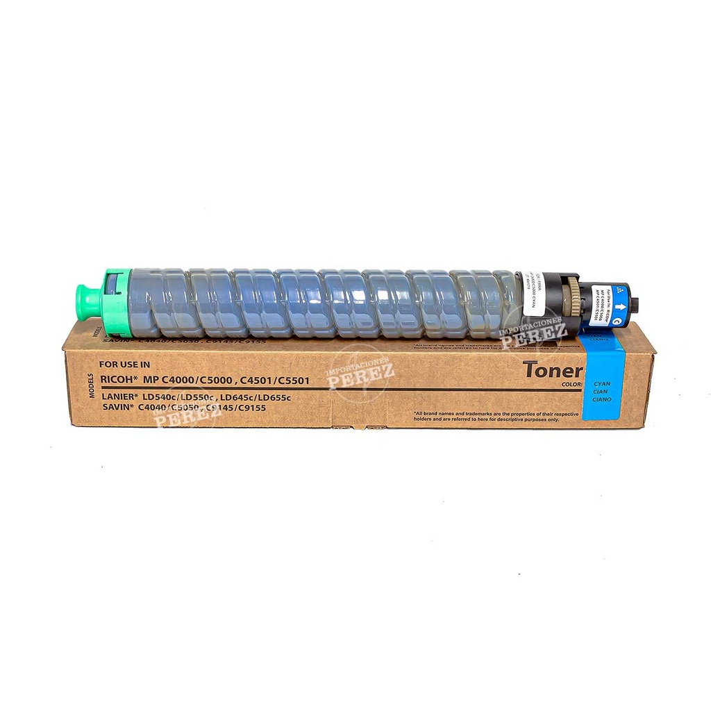 Toner Cartucho Cyan Ricoh [Intercopy] (410g) 