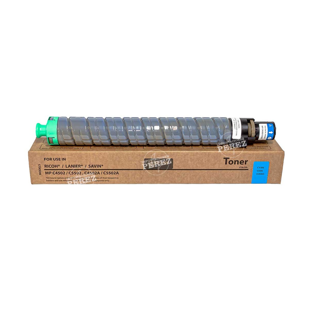 Toner Cartucho Cyan Ricoh [Intercopy] (490g) 