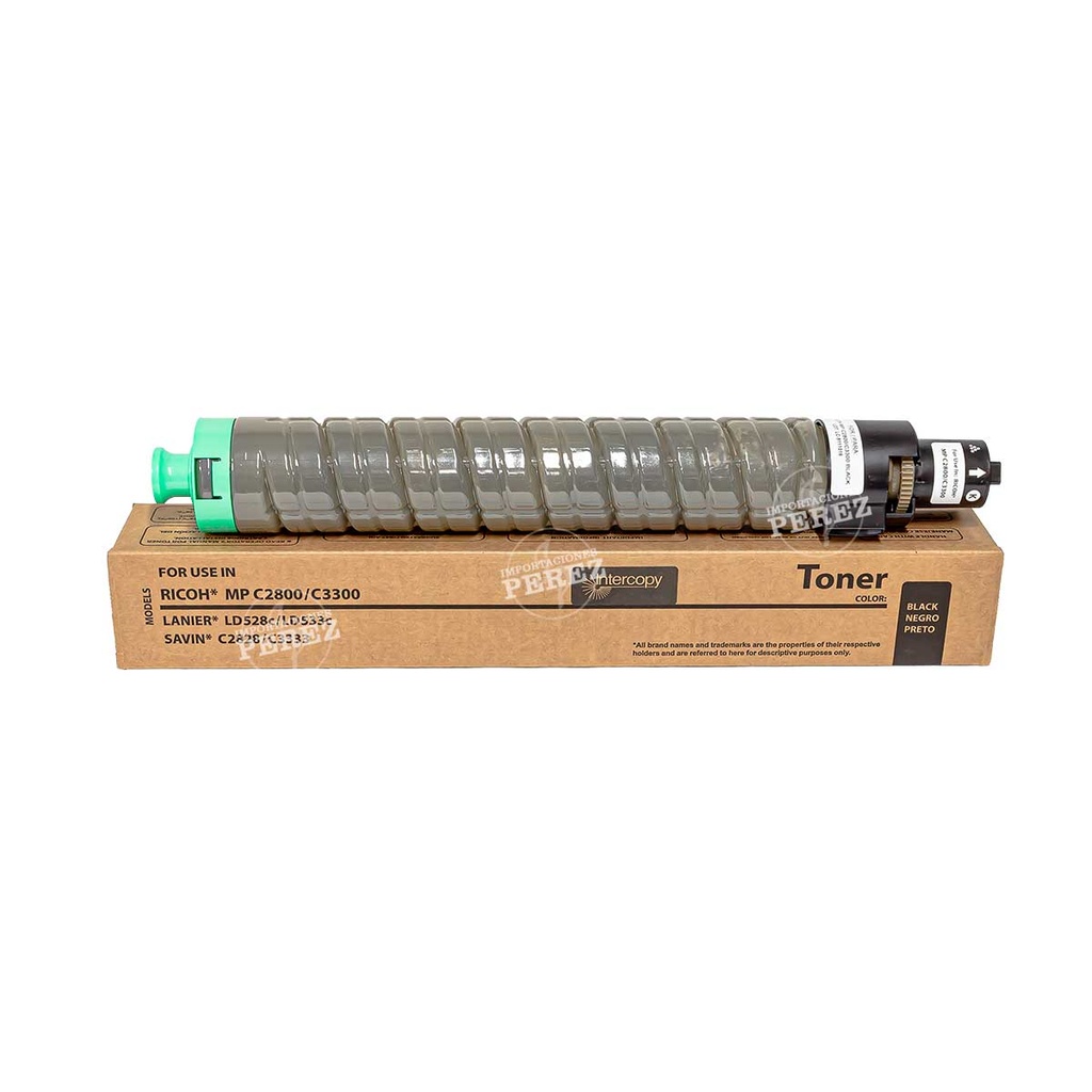 Toner Cartucho Black Ricoh [Intercopy] (450g) (Type MpC3300) 