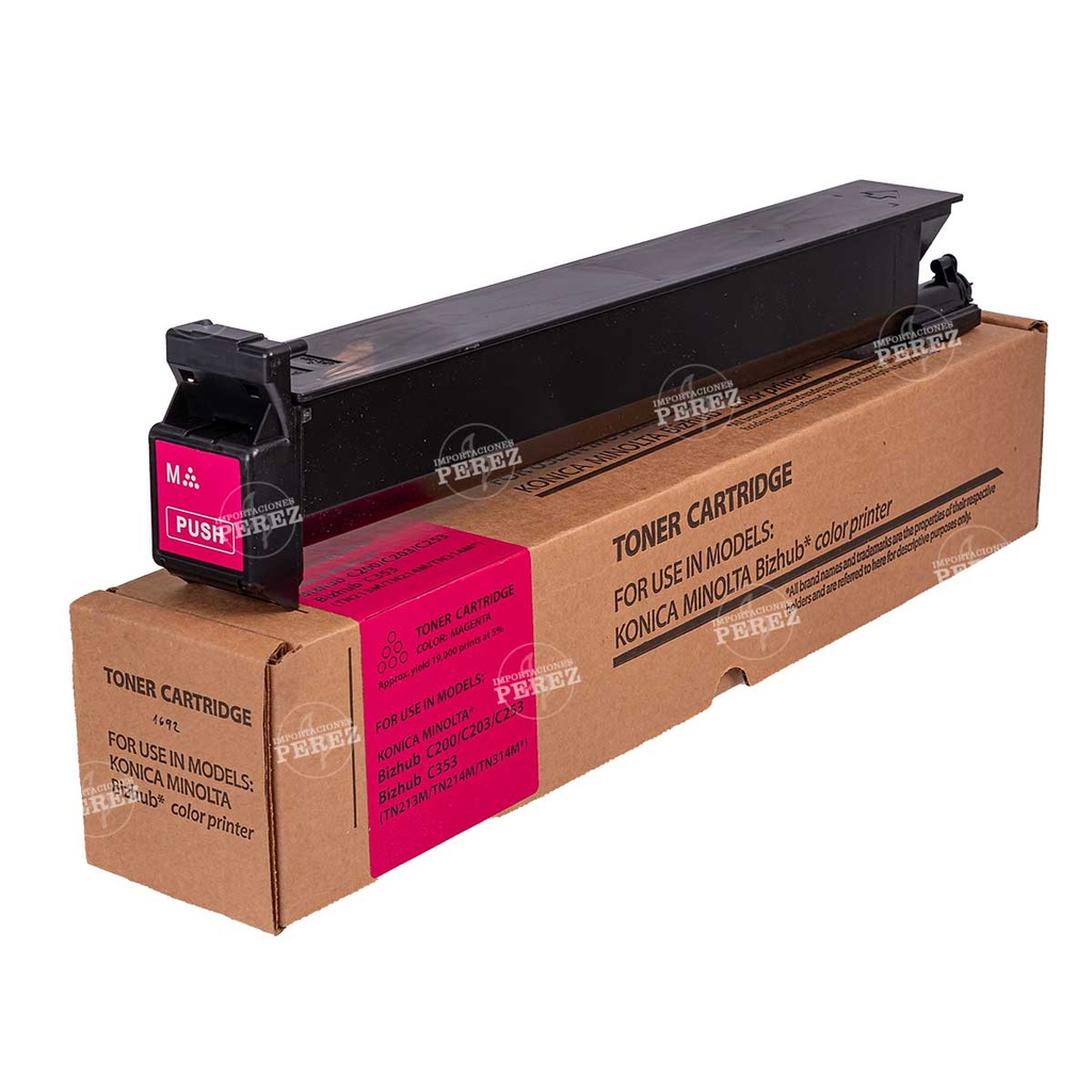 Toner Cartucho Magenta Konica Minolta [Intercopy] (364g) (Tn213M/214M/314M) 