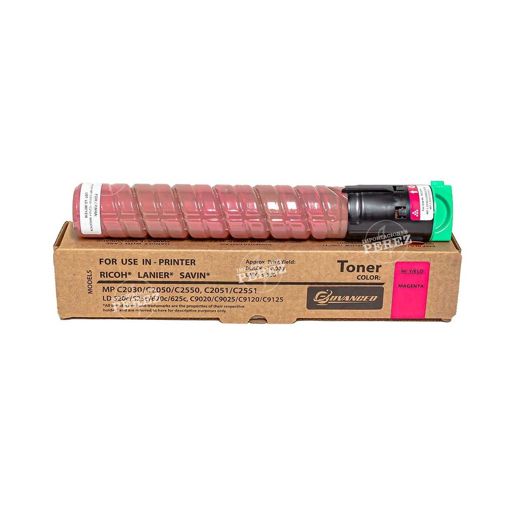Toner Cartucho Magenta Ricoh [Intercopy] (148g) 