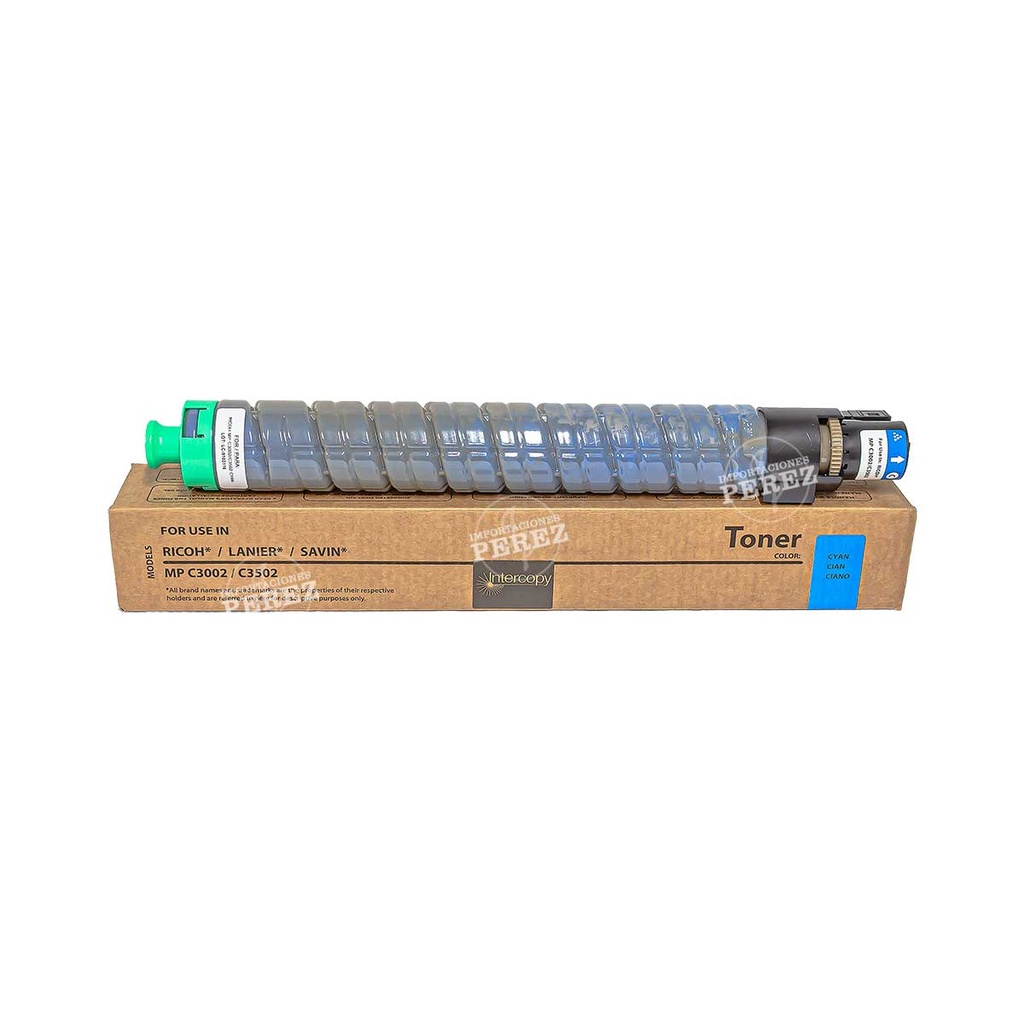 Toner Cartucho Cyan Ricoh [Intercopy] (370g) 