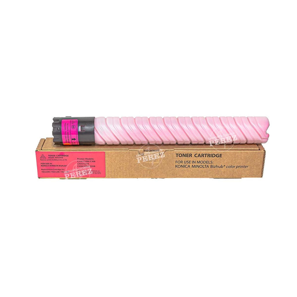 Toner Cartucho Magenta Konica Minolta [Intercopy] (514g) (Tn512M/tn324M)