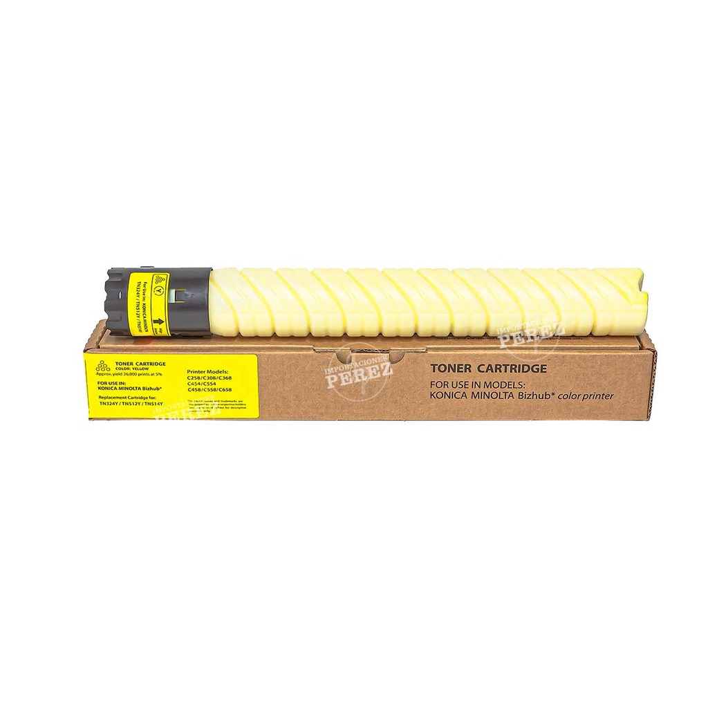 Toner Cartucho Yellow Konica Minolta [Intercopy] (514g) (Tn512Y/tn324Y)