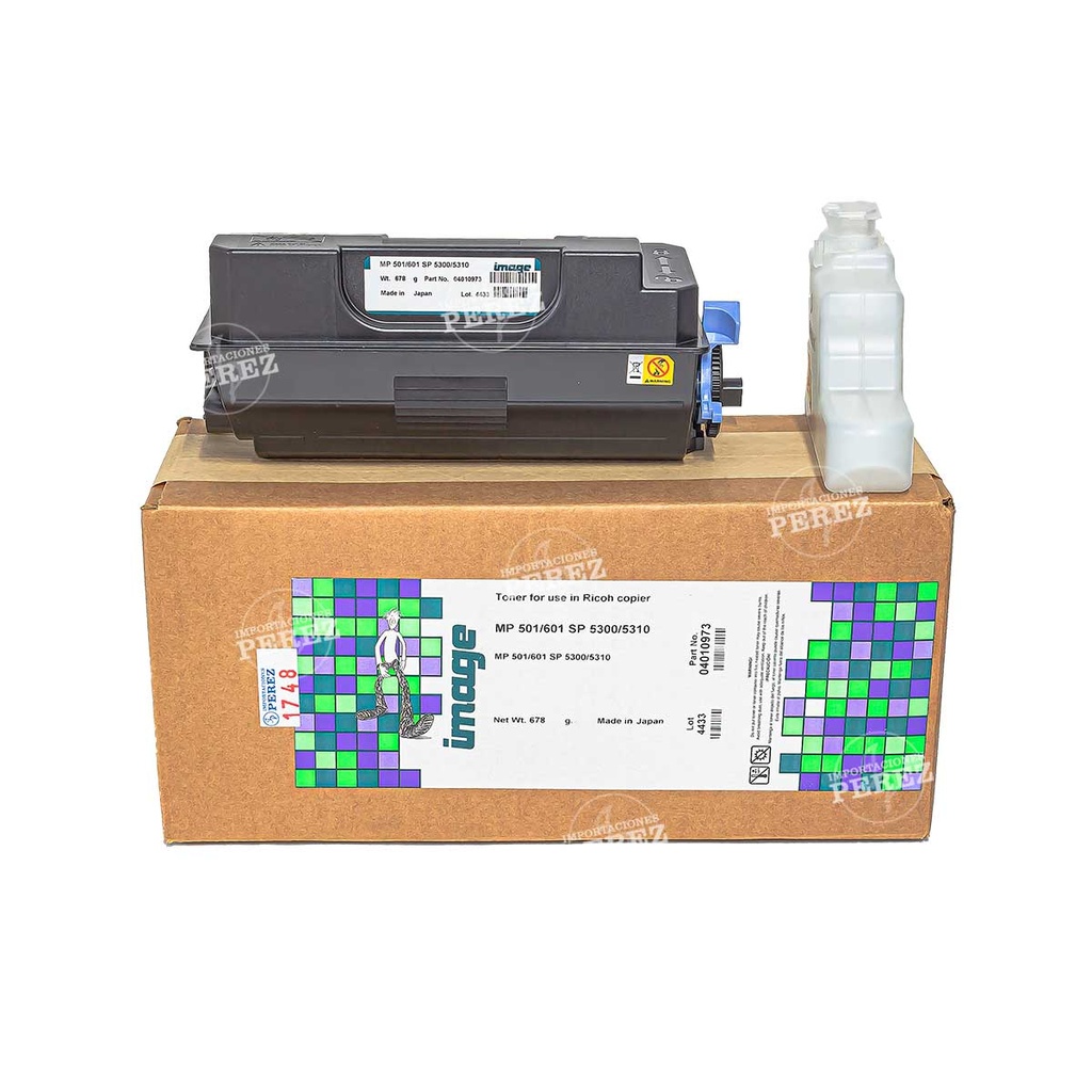 Toner Cartucho Ricoh [Image] (678g) (Type Mp601) 