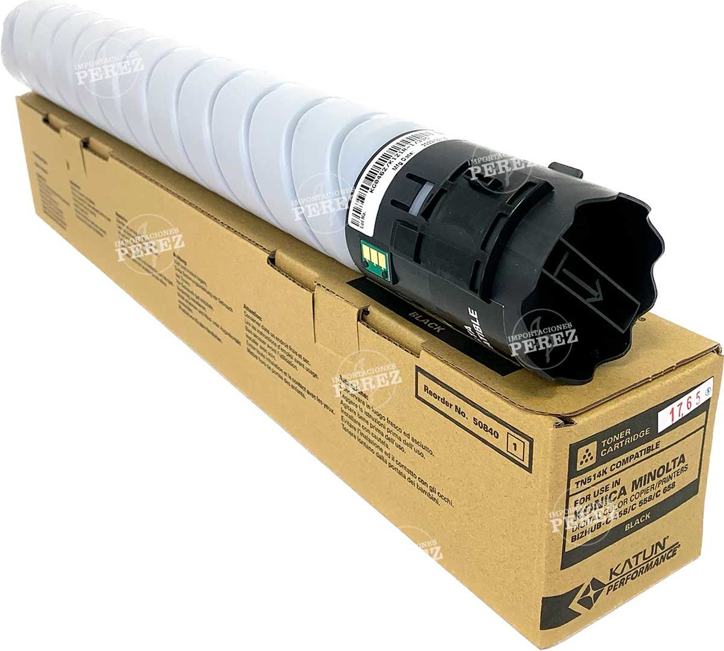Toner Cartucho Black Konica Minolta [Katun Performance] (525g) (Tn514K) 
