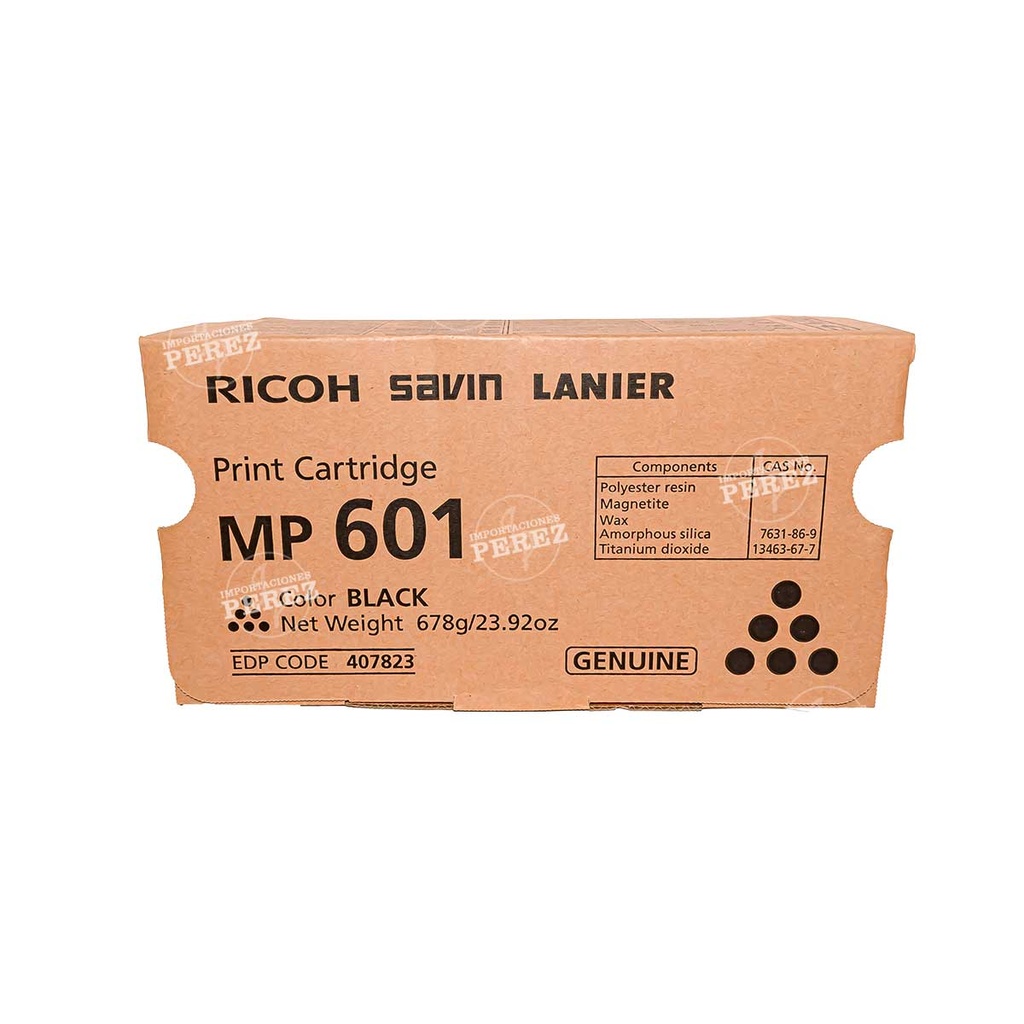 Toner Cartucho Ricoh [Ricoh] (678g) (Type Mp601) 