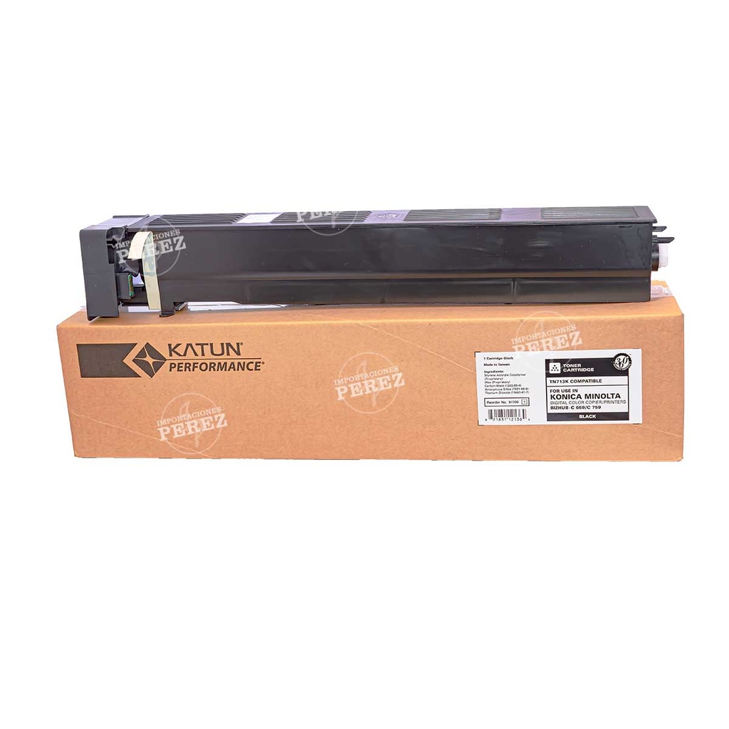 Toner Cartucho Black TN713K 915g Konica Minolta TN713K [Katun Performance]