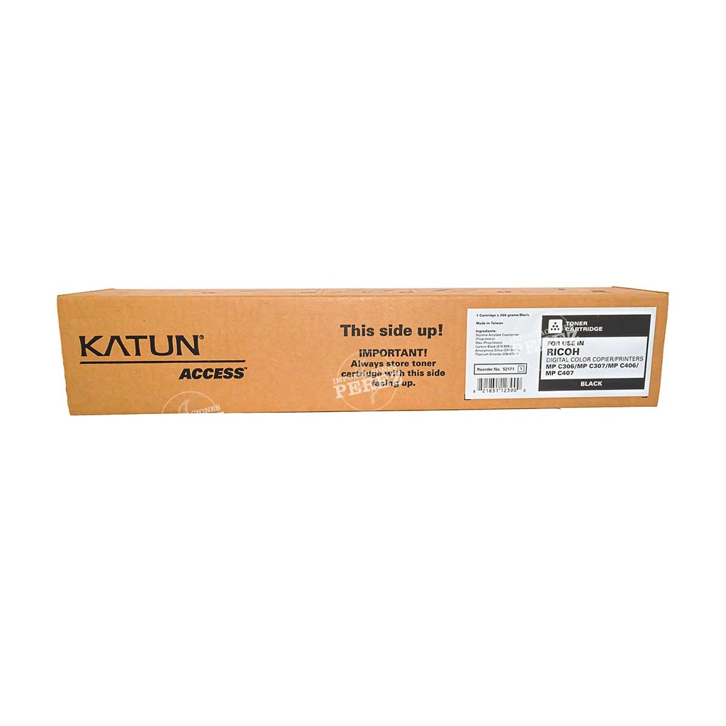 Toner Cartucho Black Ricoh [Access Katun] 266g (Type MpC406) 