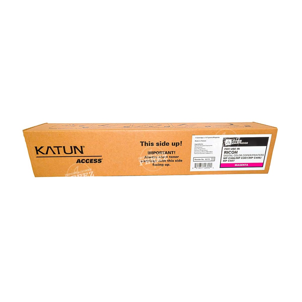 Toner Cartucho Magenta Ricoh [Access Katun] (117g) (Type MpC406) 