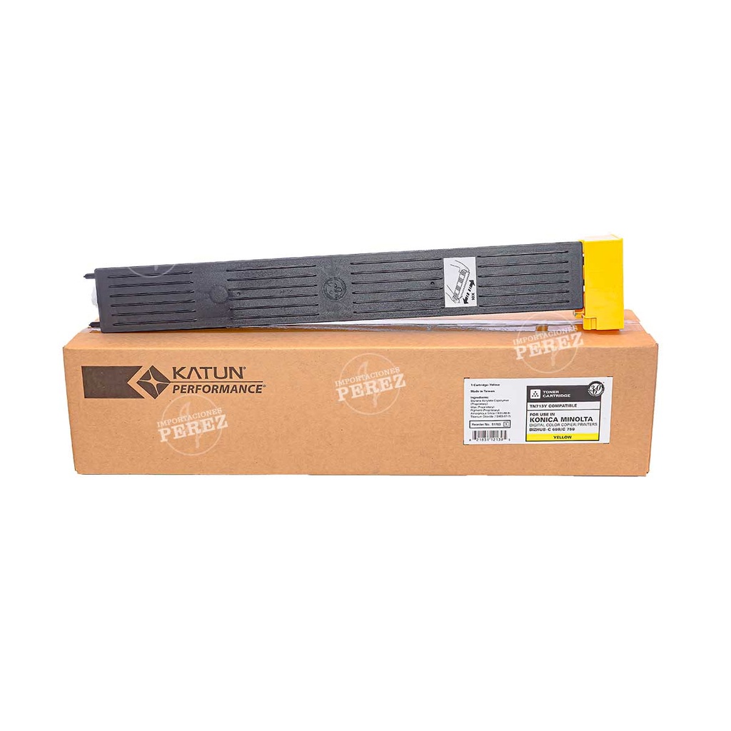 Toner Cartucho Yellow TN713Y 565g Konica Minolta TN713K [Katun Performance]