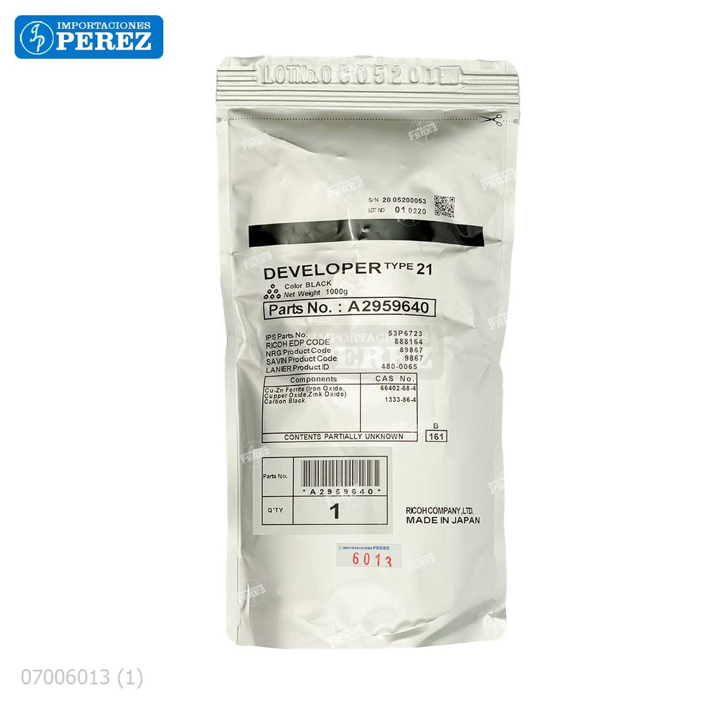 Revelador [Ricoh - Original] Negro (Type 21) 