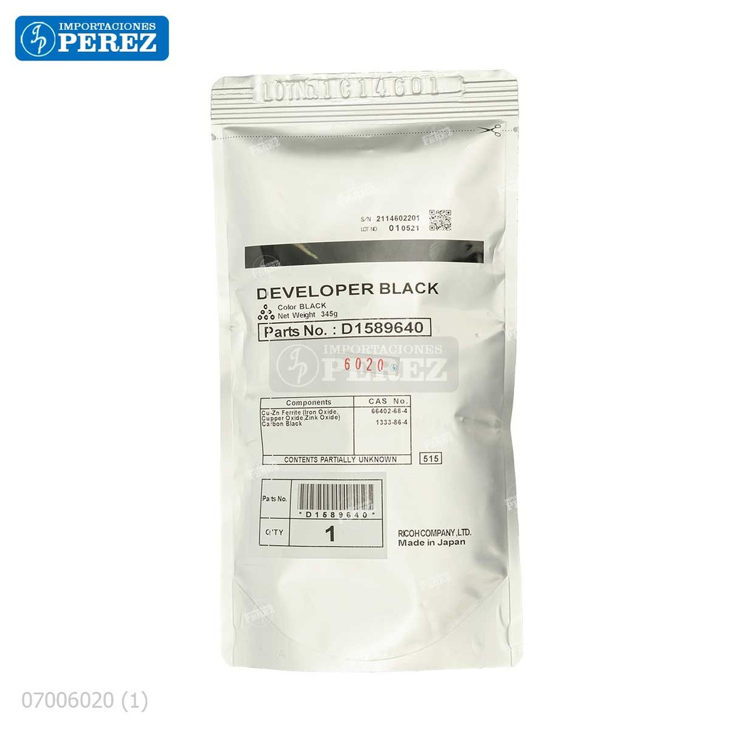 Revelador [Ricoh - Original] Negro (-) 