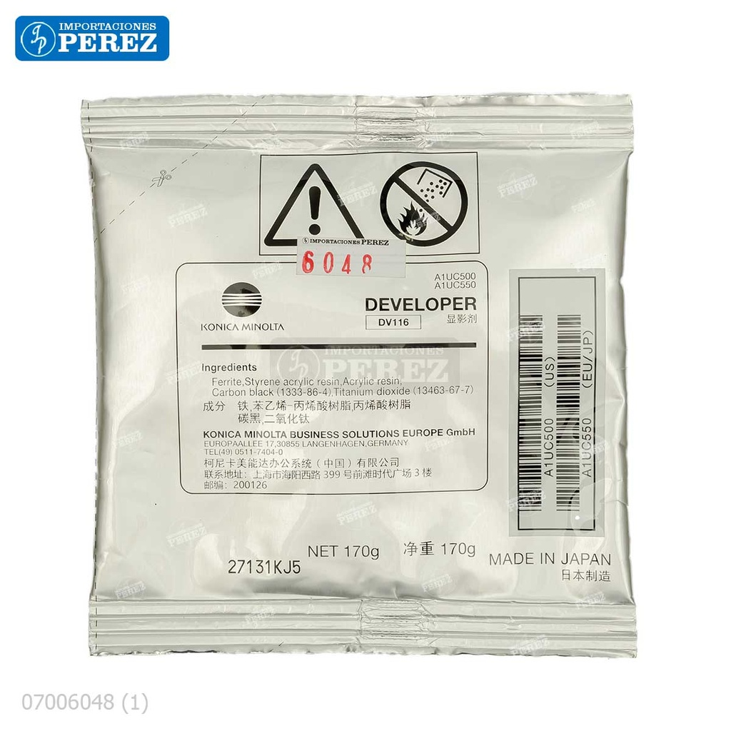 Revelador DV116 170g [Konica Minolta - Original]