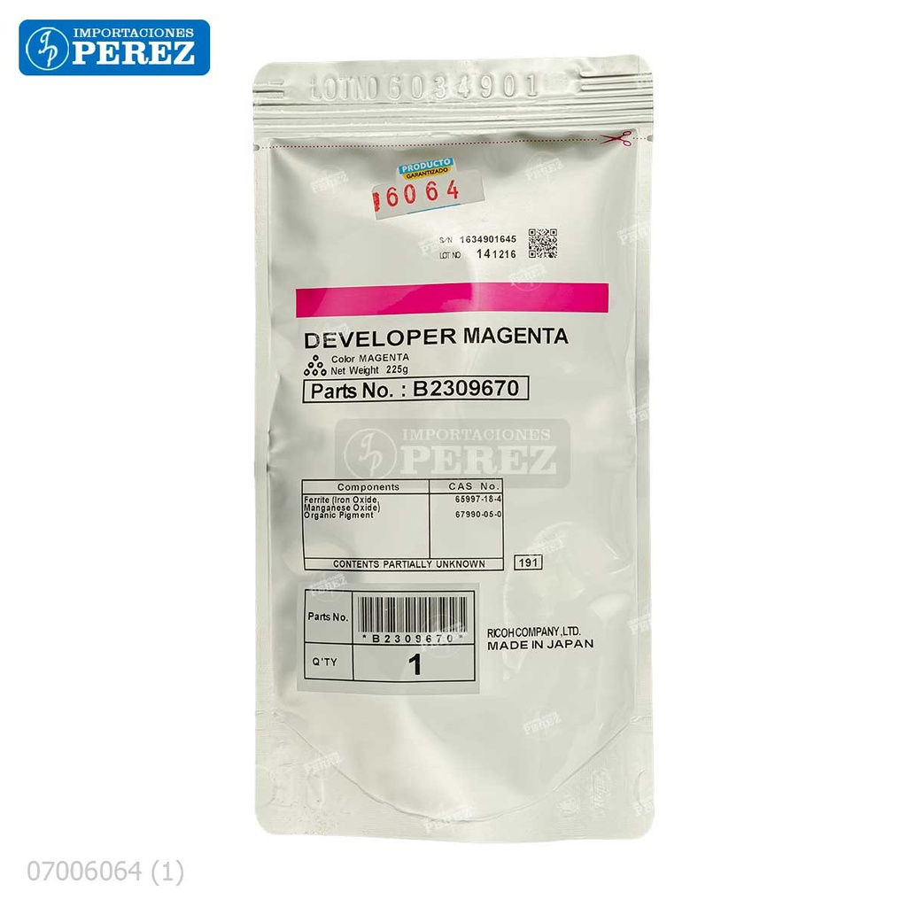 Revelador [Ricoh - Original] Magenta (-) 