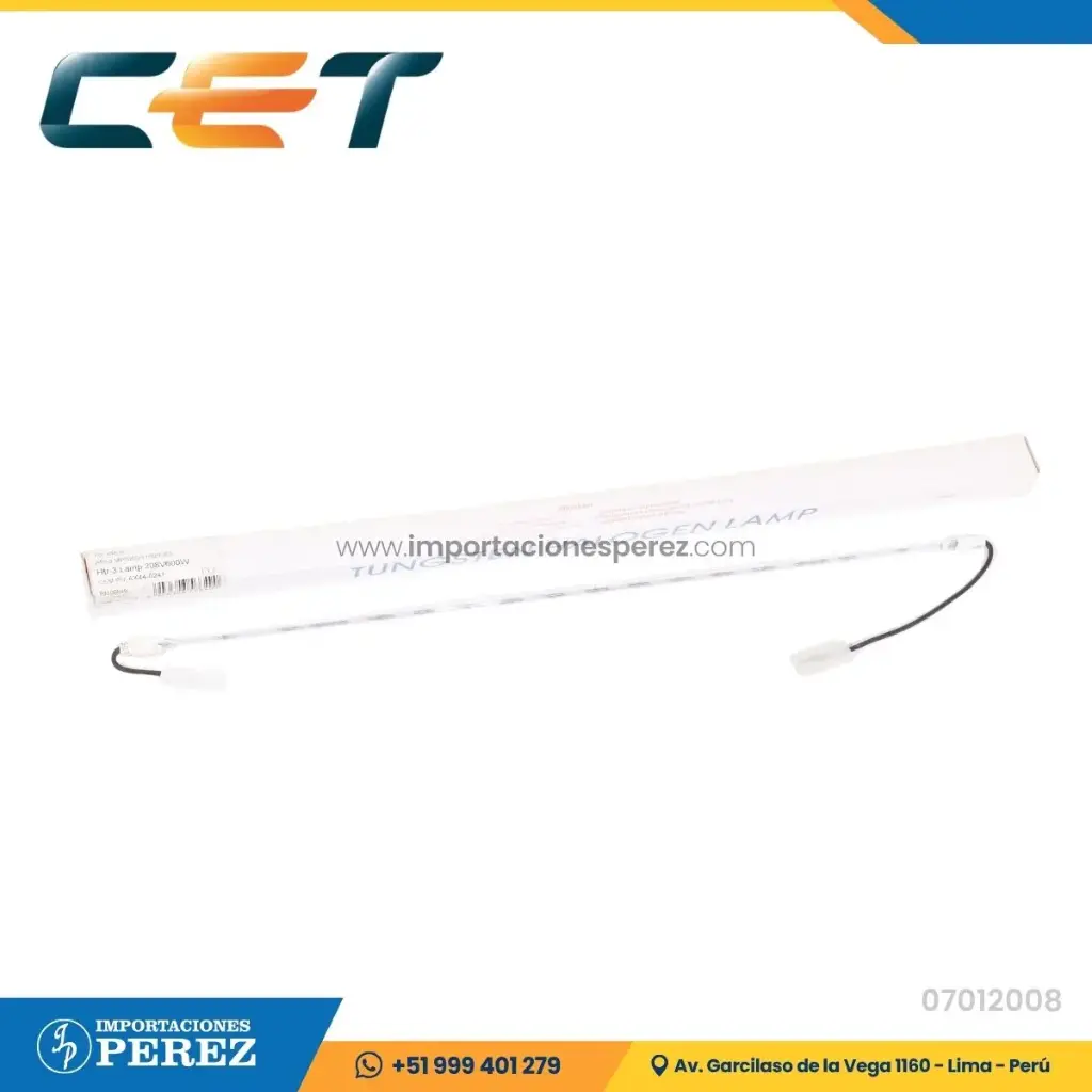 Lámpara Calor/Fusor N° 03 - Cable Azul (HEATER:208V:600W) [Cet]