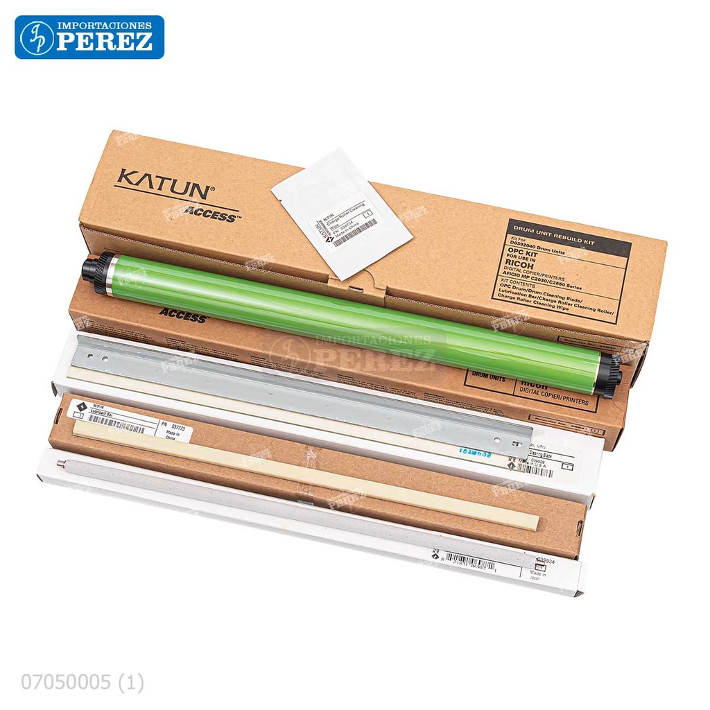 Kit Imagen Kitx05 Contiene: 01 Cilindro + 01 Cuchilla Limpieza + 01 Cera + 01 Rodillo Limpieza + 01 Paño Limpieza [Katun Perfomance]