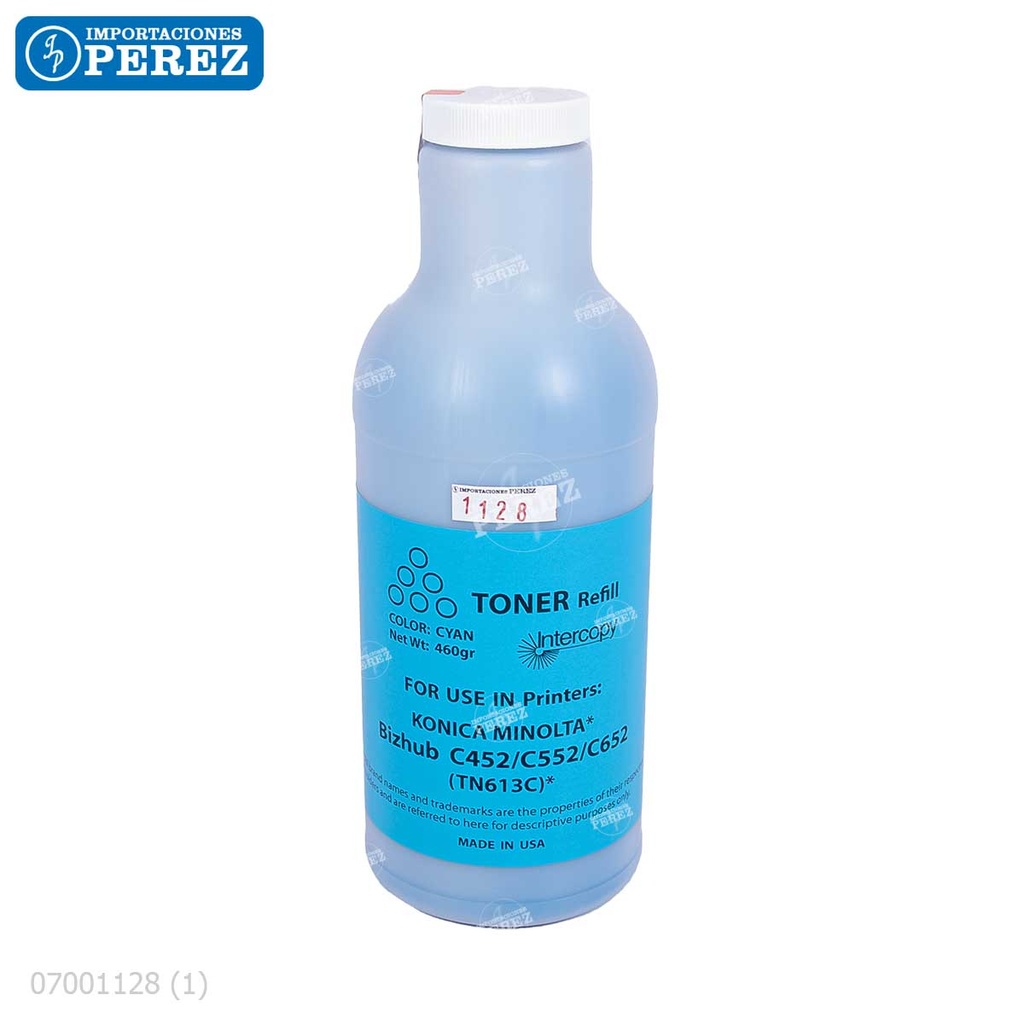 Toner Recarga Cyan Konica Minolta [Intercopy] Botella/460g 