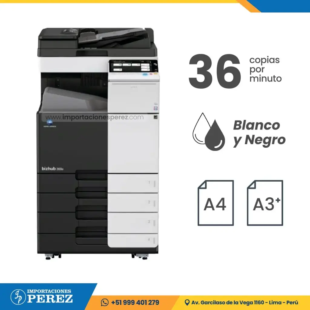 Fotocopiadora Konica Minolta Bizhub 368e