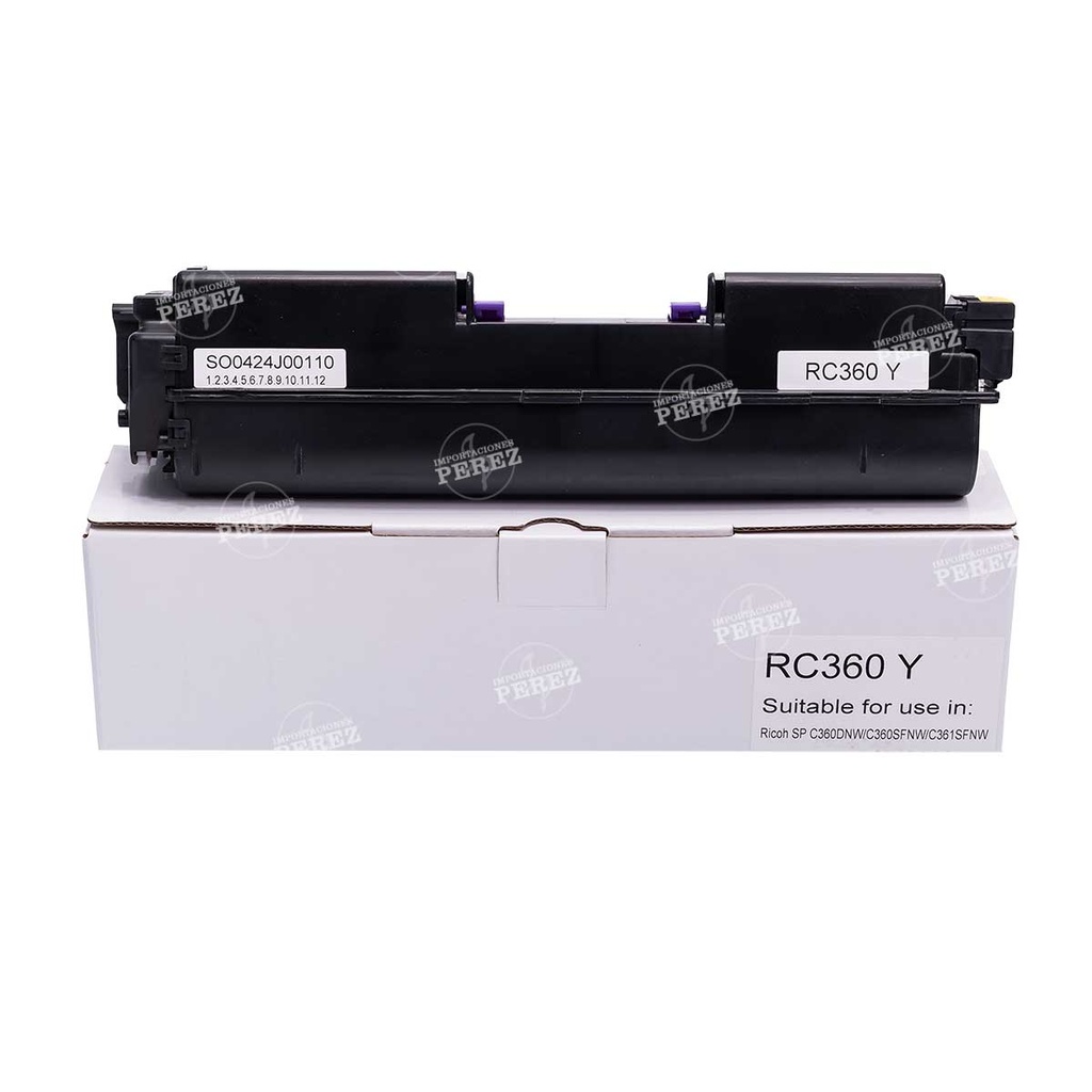 Toner Cartucho Yellow Ricoh [Intercopy] SP-C360 