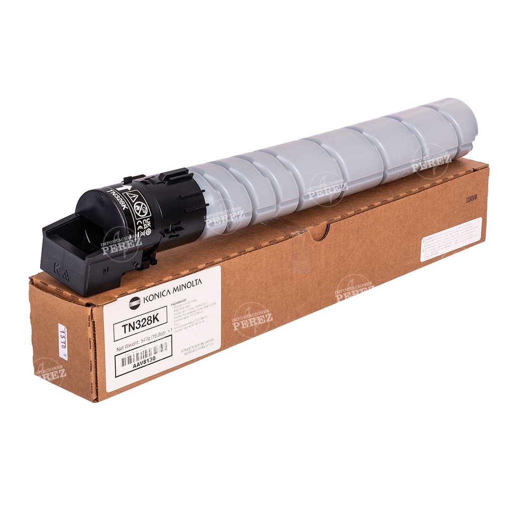 Toner Cartucho Black Konica Minolta [Original] 110v Tn328K 547g 