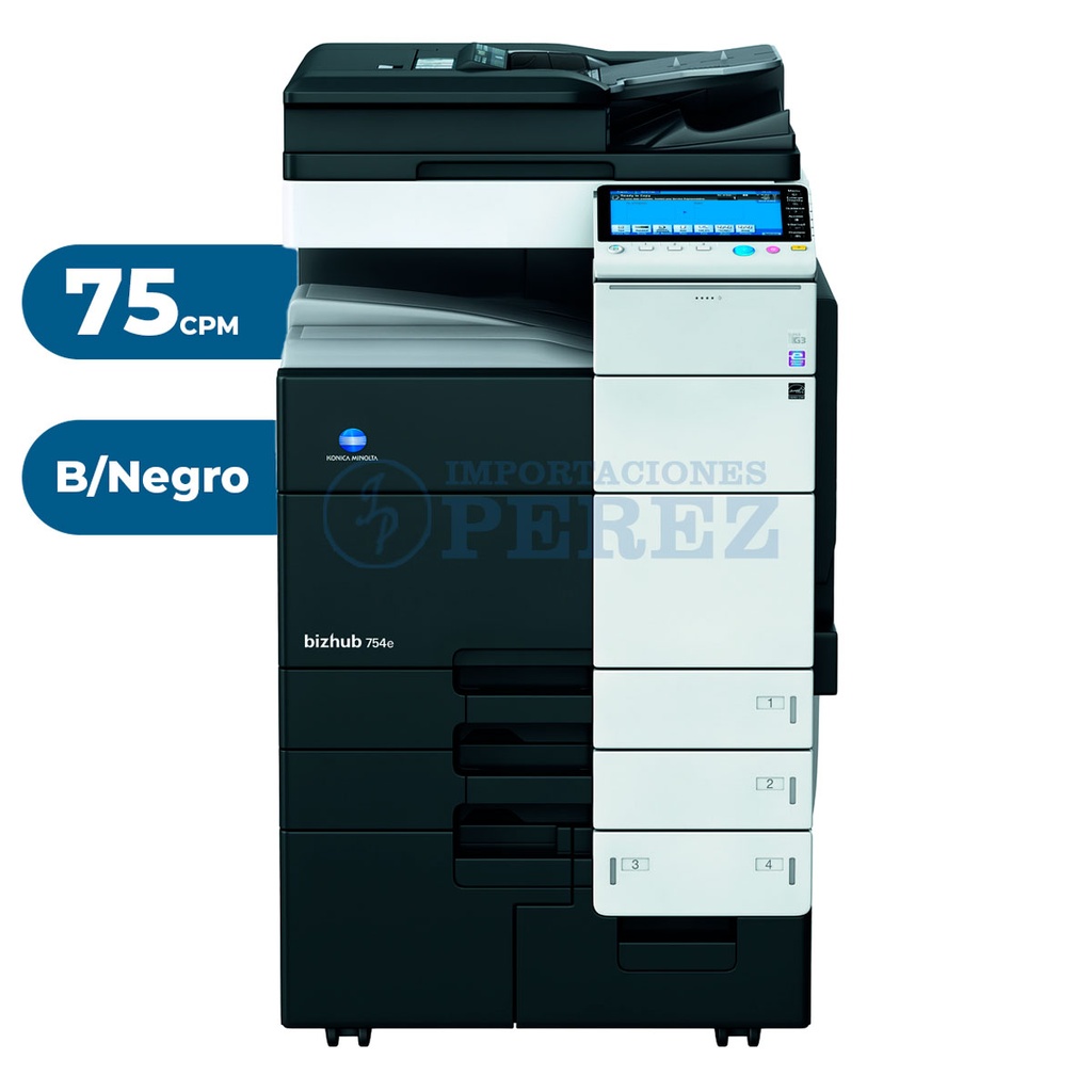 Fotocopiadora Konica Minolta Bizhub 754e REMANUFACTURADA