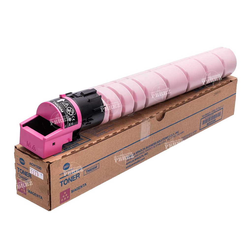 Toner Cartucho Magenta Konica Minolta [Original] 110v TN626M 530g 