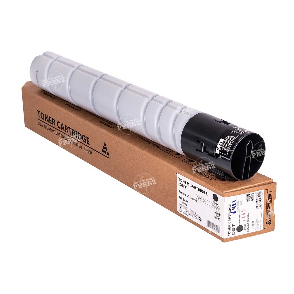 Toner Cartucho Black Konica Minolta [Cet] Tn223K 506g 