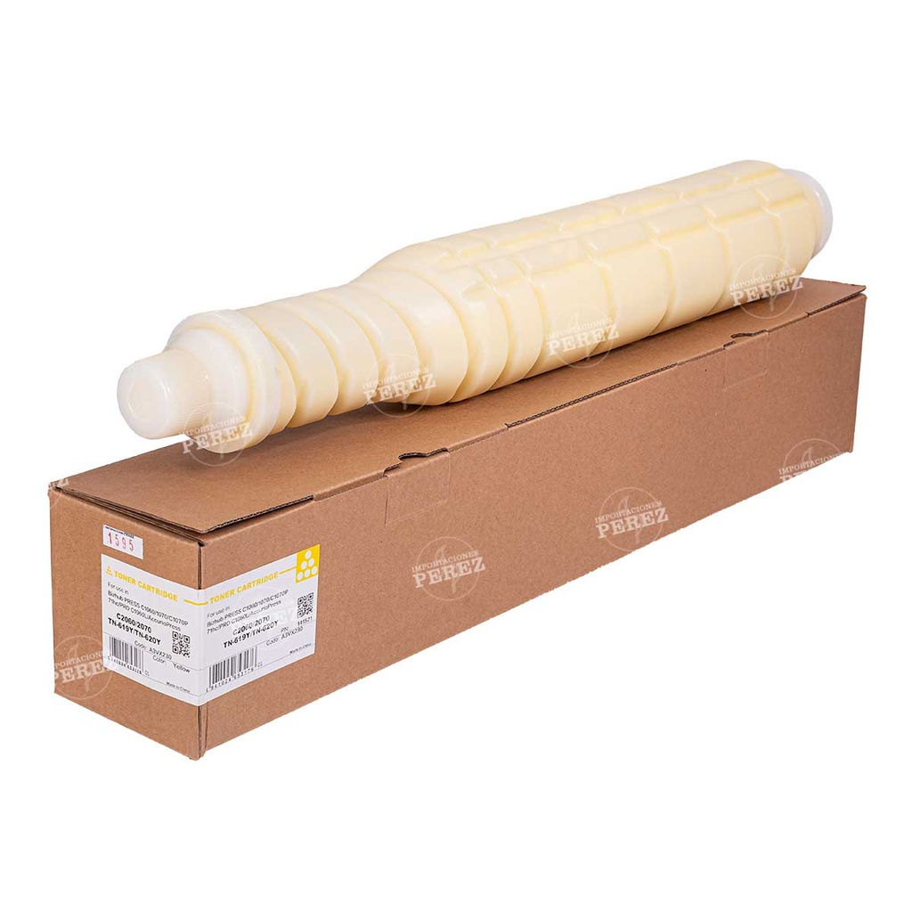 Toner Cartucho Yellow Konica Minolta [Cet] TN619Y/TN620Y 1200g 