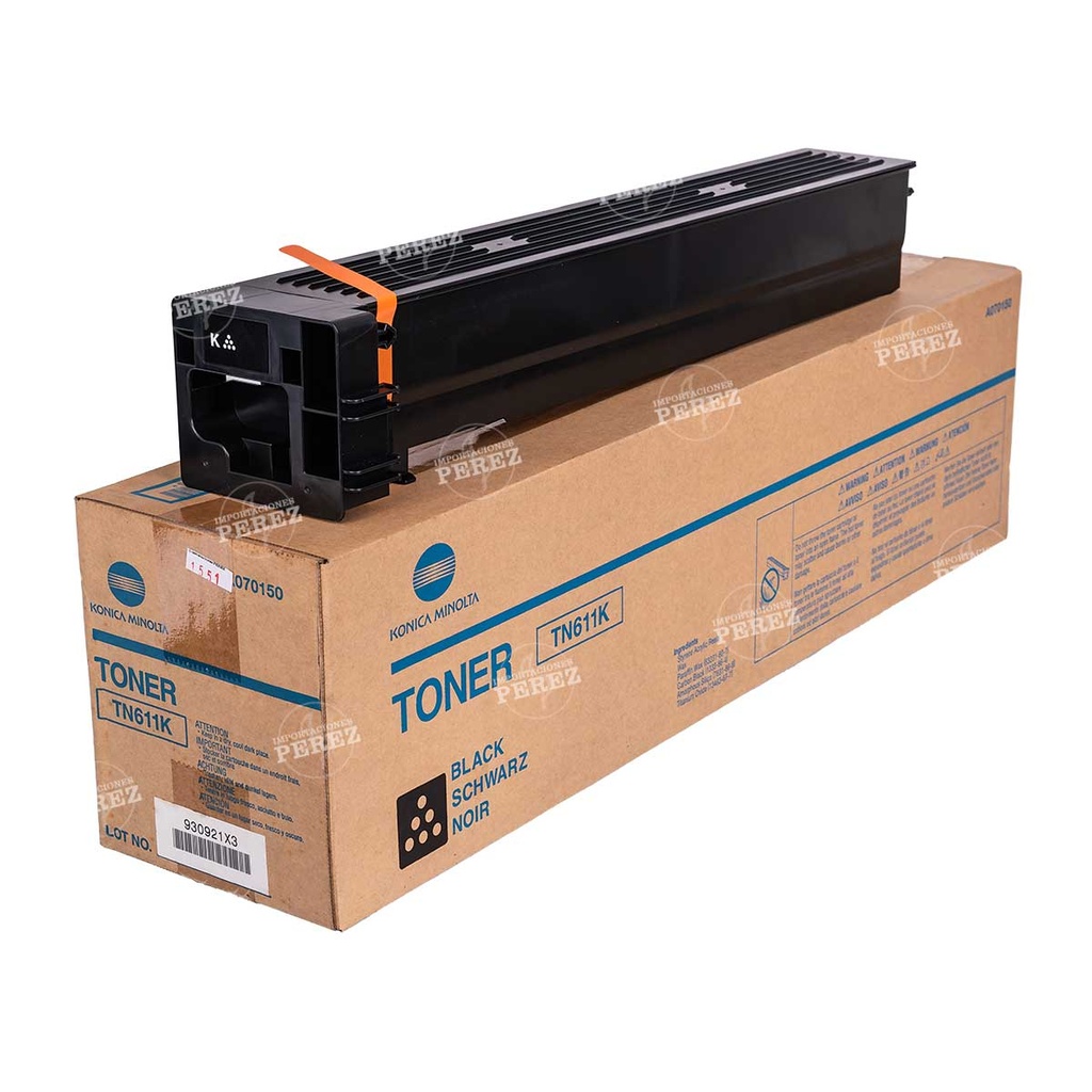 Toner Cartucho Black Konica Minolta [Original] 220v TN611K 765g