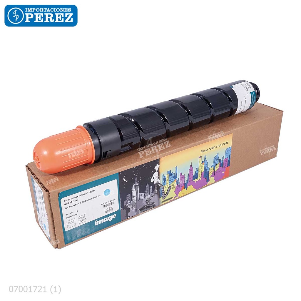Toner Cartucho Cyan Canon [Image] GPR30 670g 