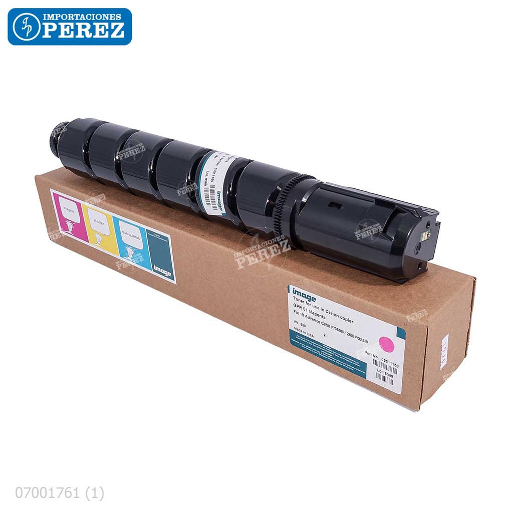 Toner Cartucho Magenta Canon [Image] GPR51M 339g 