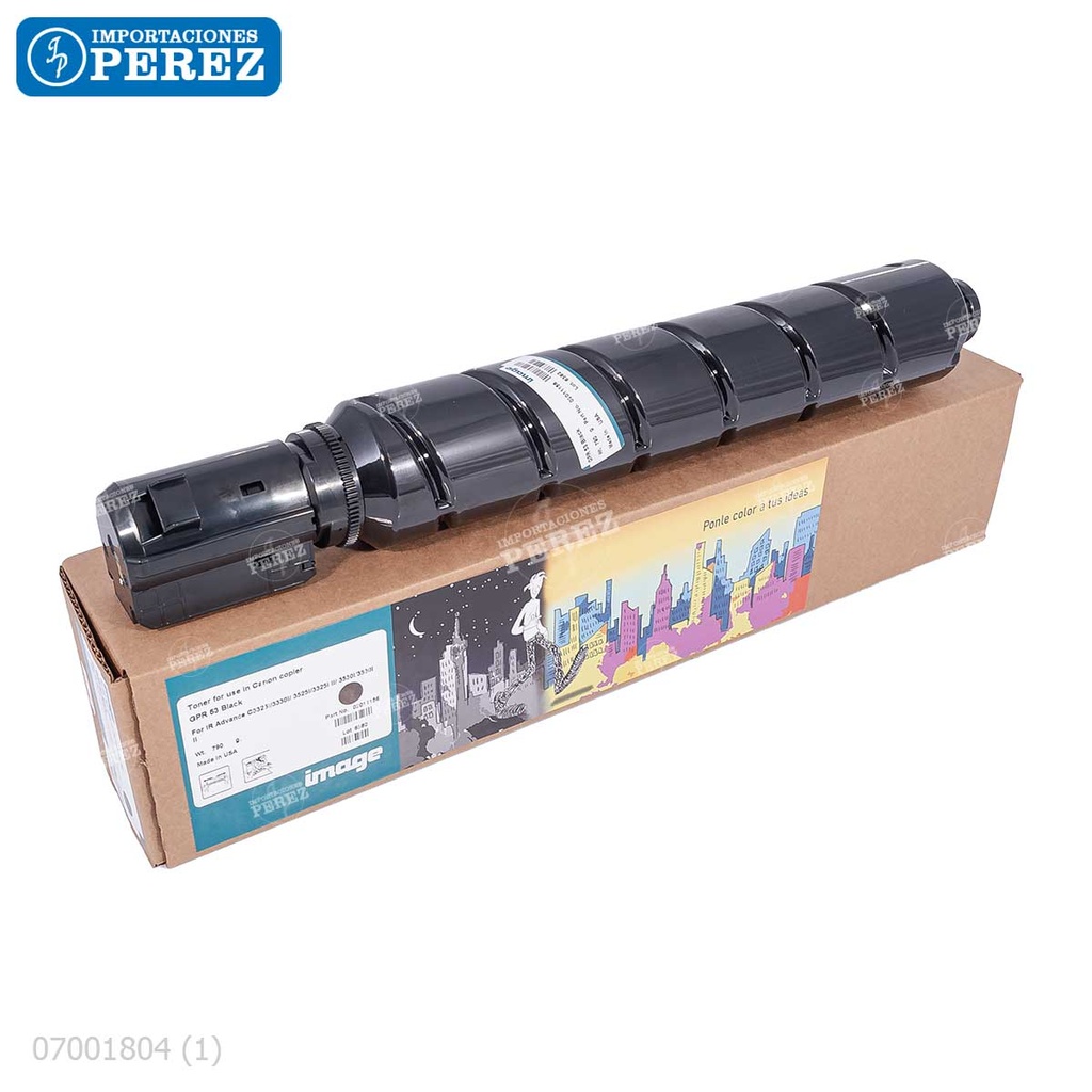 Toner Cartucho Black Canon [Image] GPR53K 790g 