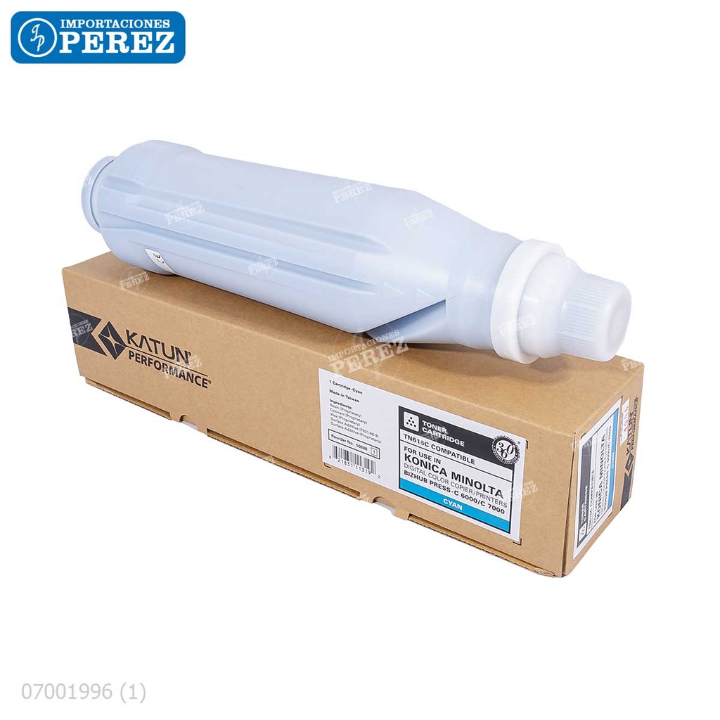 Toner Cartucho Cyan Konica Minolta [Katun Performance] TN616C 850g 