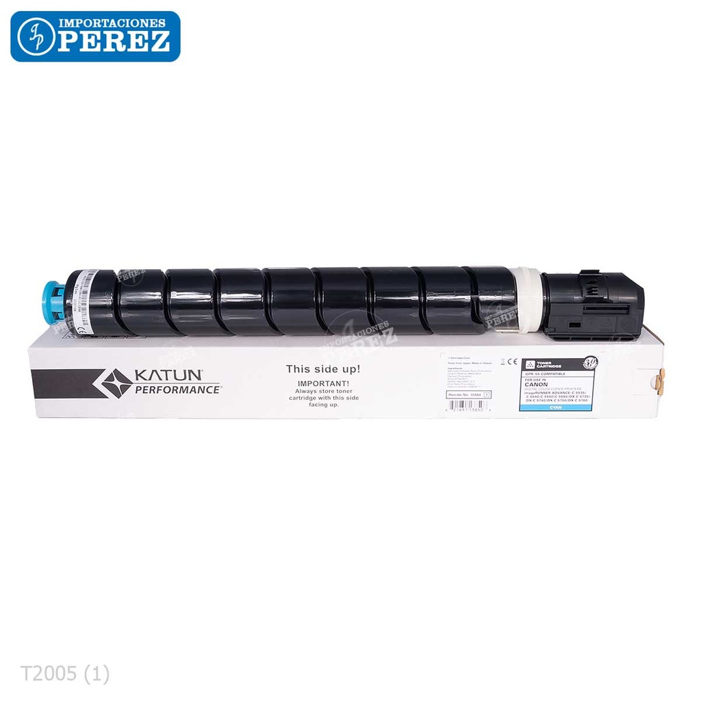 Toner Cartucho Cyan Canon [Katun Performance] GPR55 681g 