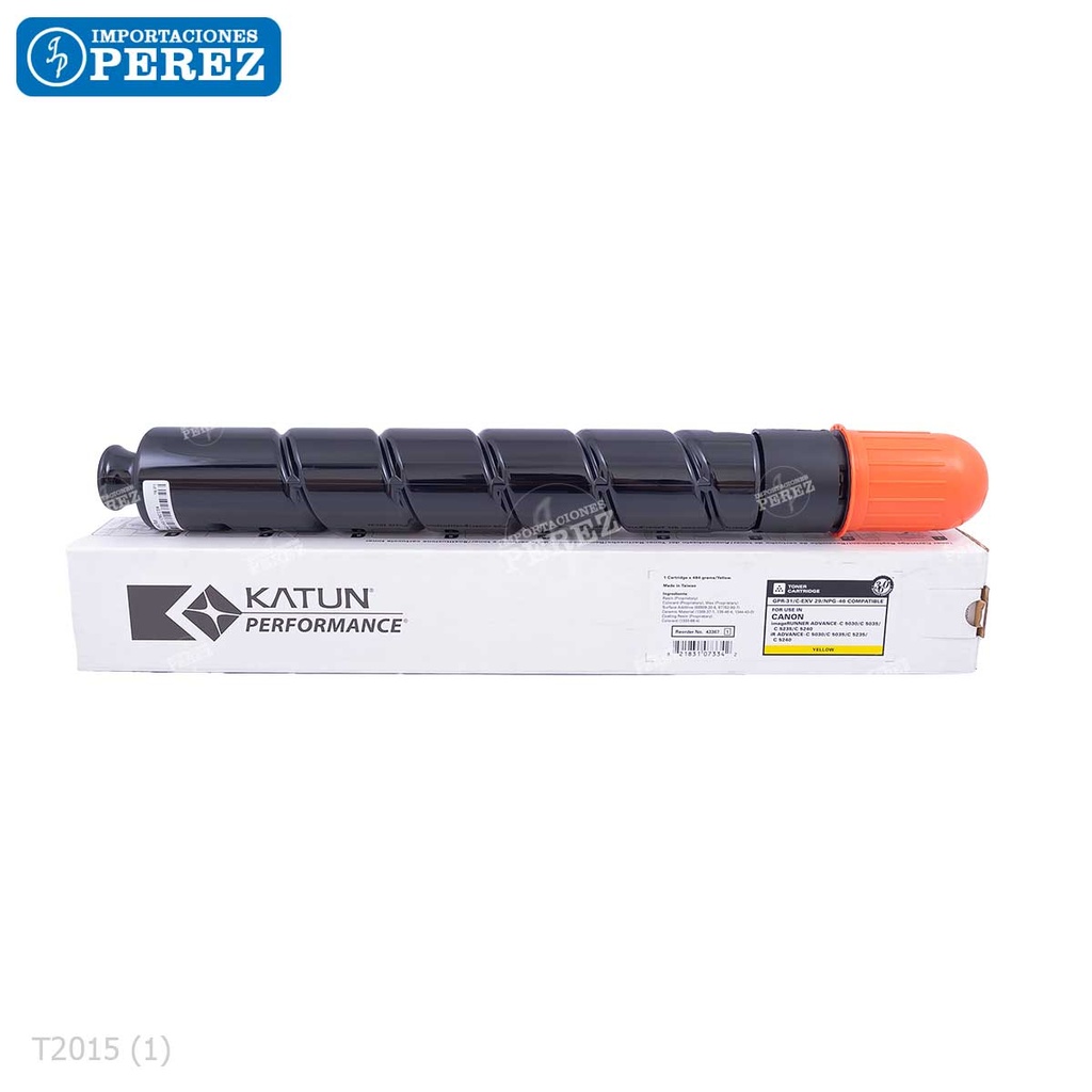 Toner Cartucho Yellow Canon [Katun Performance] GPR31 484g 
