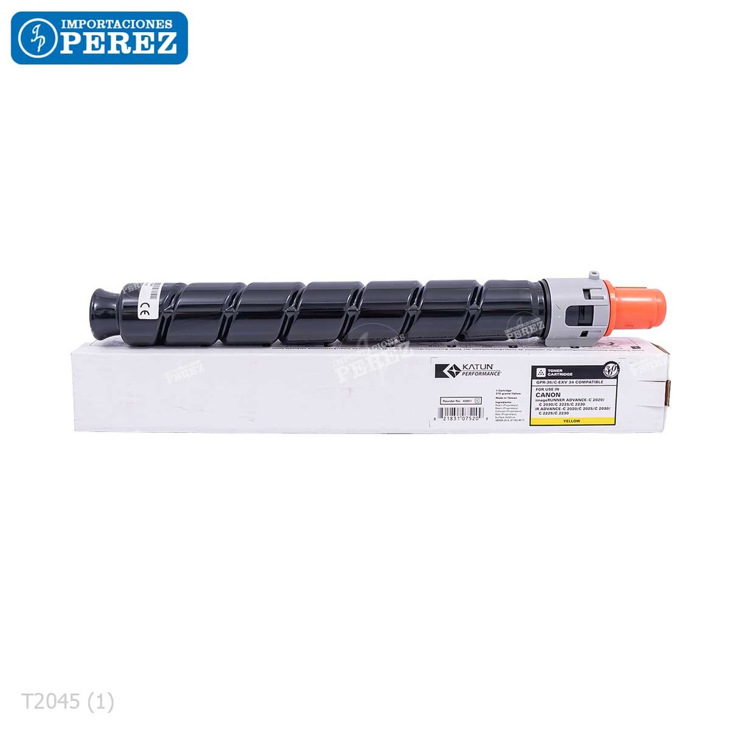 Toner Cartucho Yellow [Katun Performance] GPR36 420g 