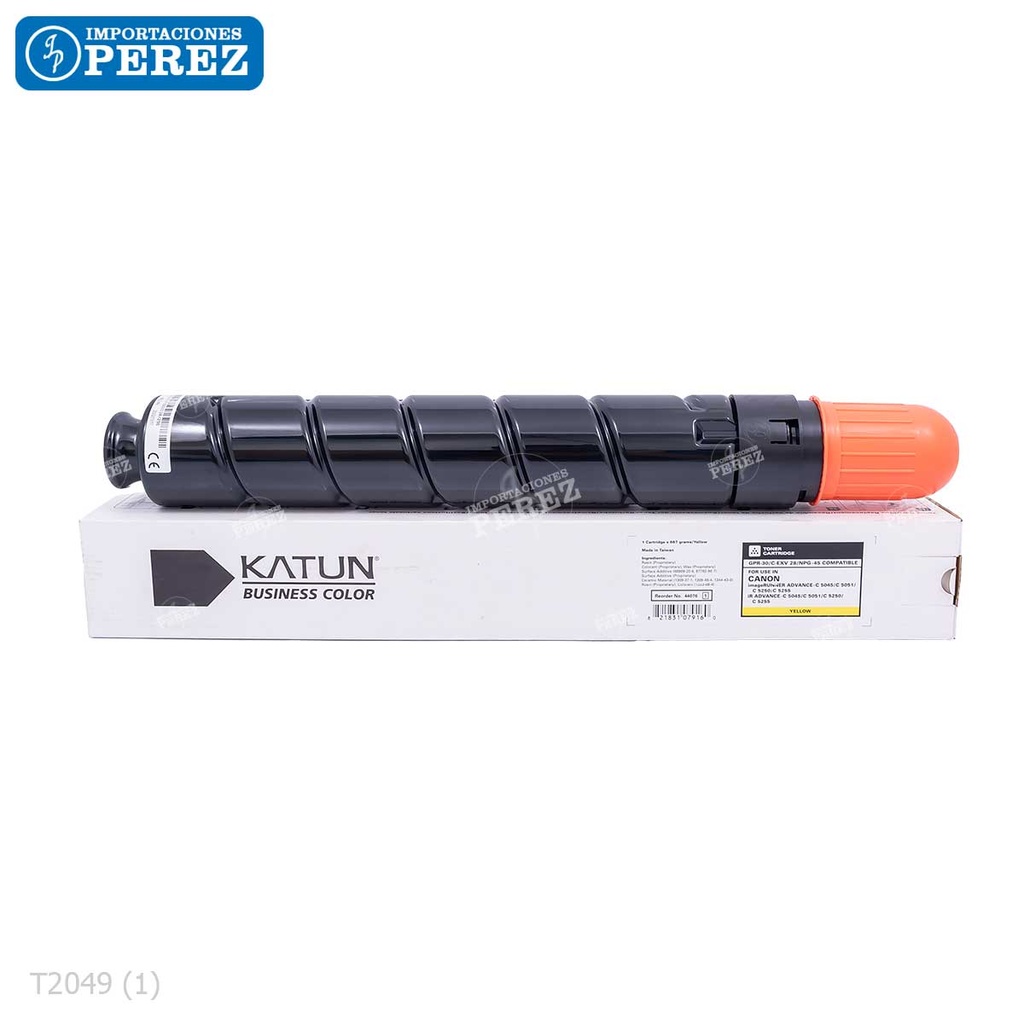 Toner Cartucho Yellow Canon [Katun Business Color] GPR30 667g 