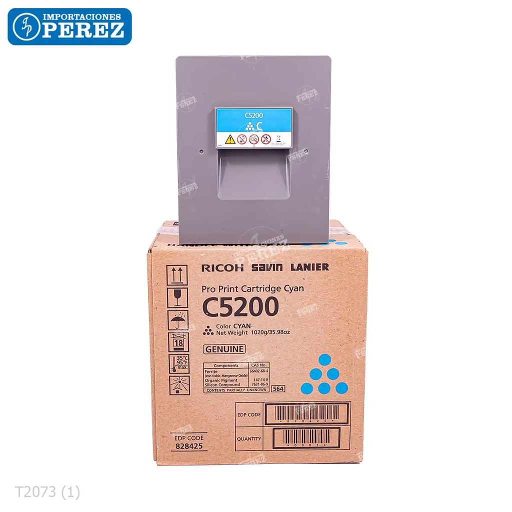 Toner Cartucho Cyan Ricoh [Original] 1020g 