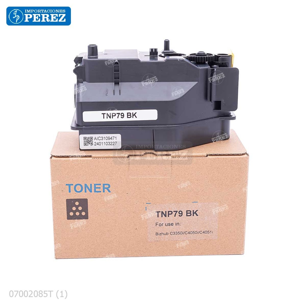 Toner Cartucho Black Konica Minolta [Dki] 220v TNP-79K/TNP-80K/TNP-81K 278g 