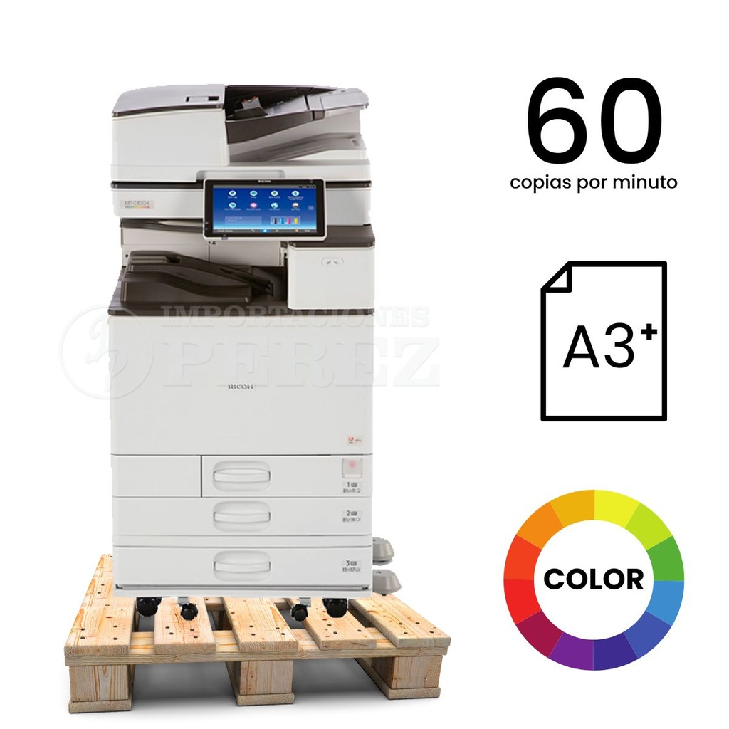 Fotocopiadora Ricoh MP C6004Ex REMANUFACTURADA *****ANTES DE CONECTAR EL EQUIPO VERIFICAR EL VOLTAJE*****