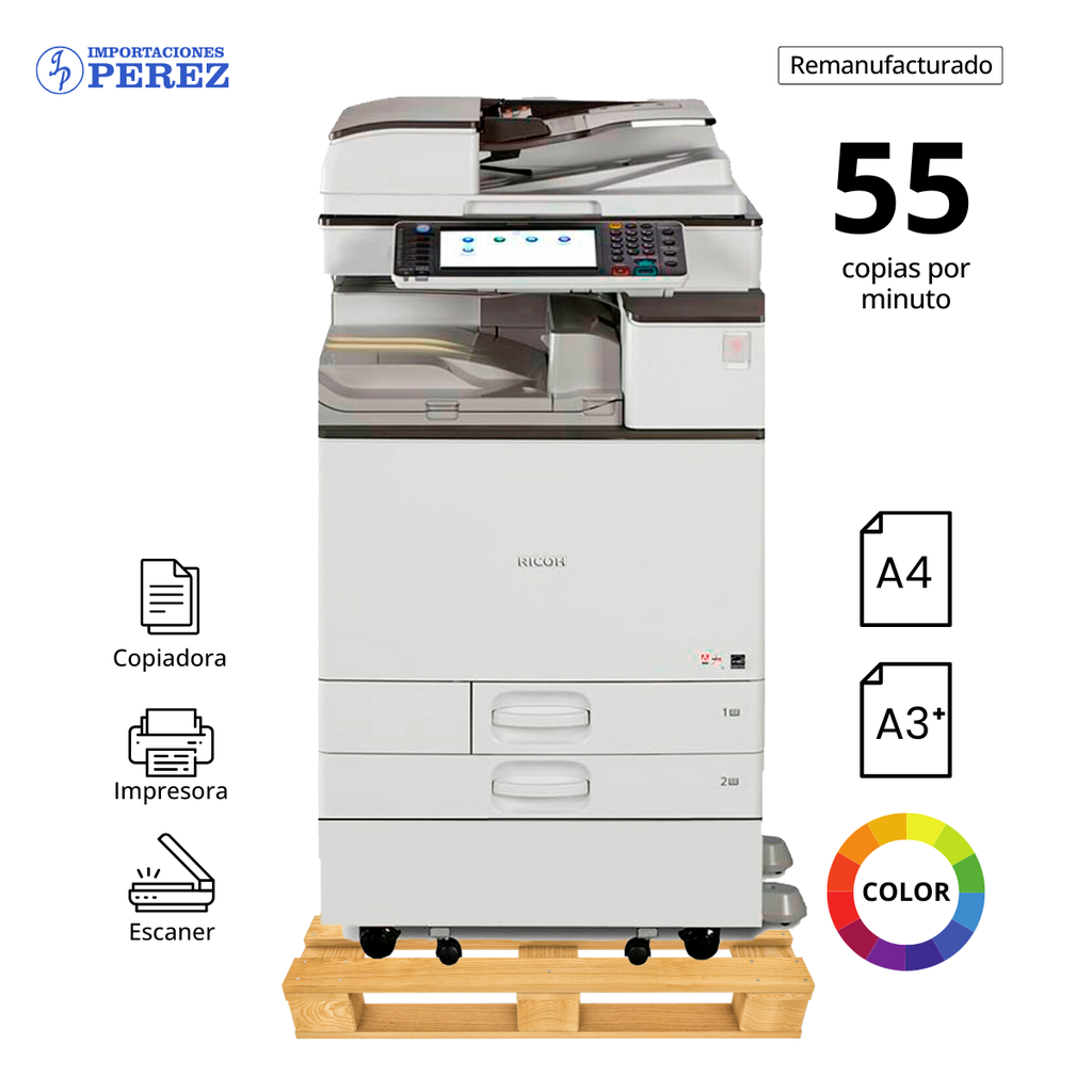 Fotocopiadora Ricoh MP C5503 REMANUFACTURADA *****ANTES DE CONECTAR EL EQUIPO VERIFICAR EL VOLTAJE*****