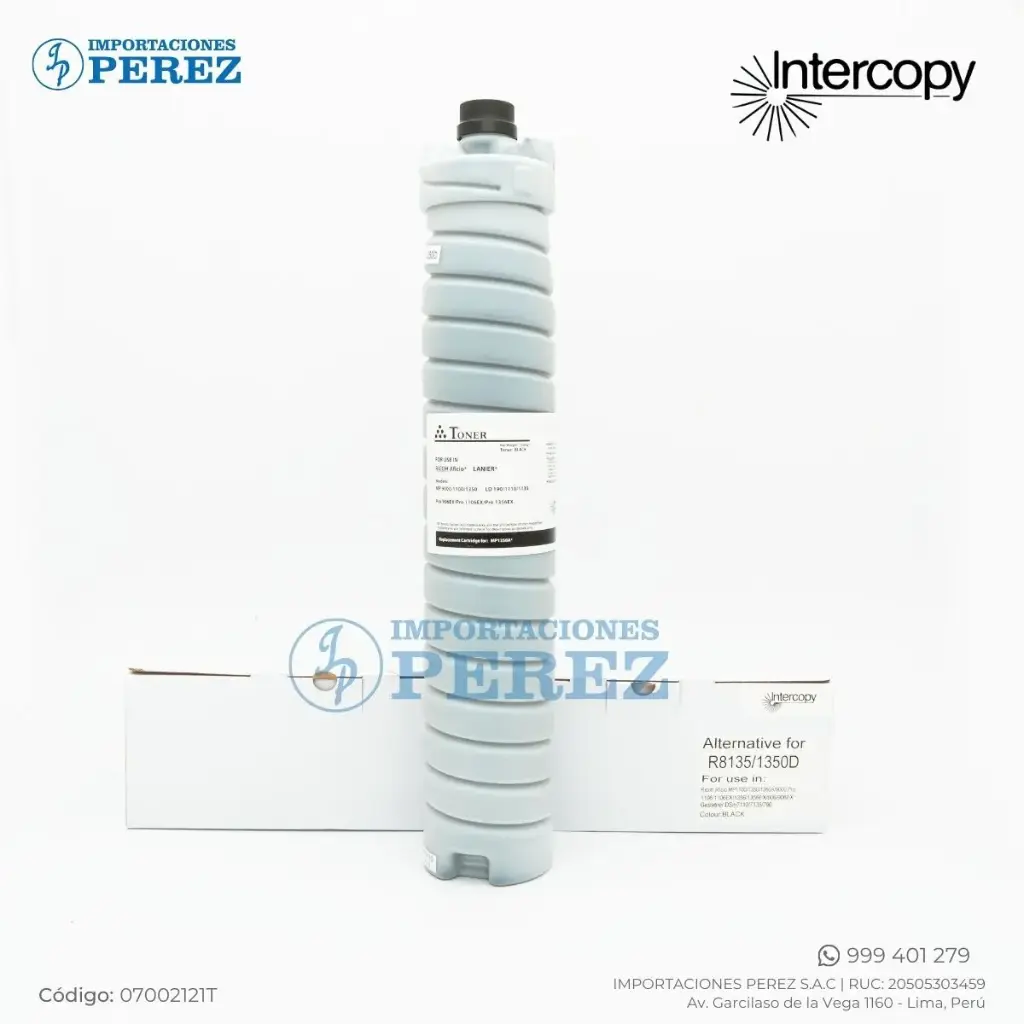 Toner Cartucho Ricoh [Intercopy] Type MP1350 1500g - 60.0K 