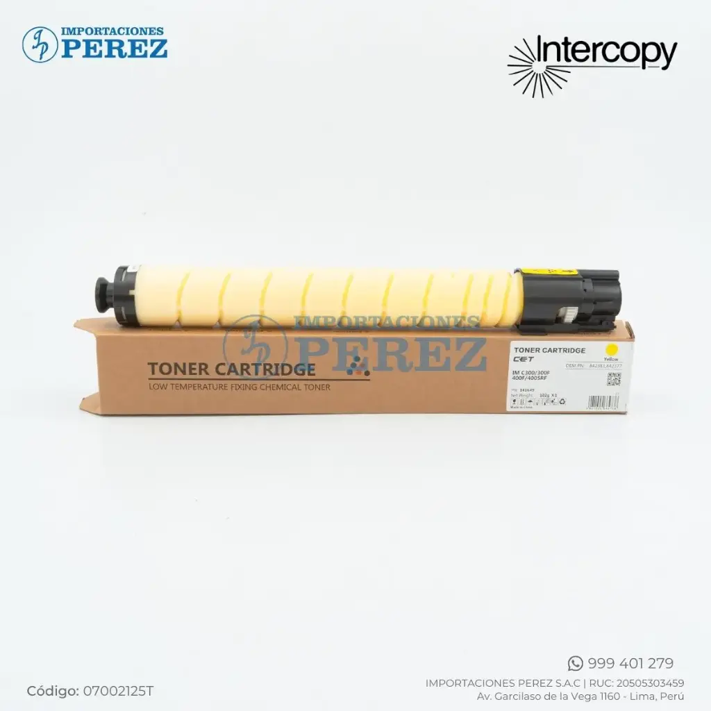Toner Cartucho Yellow Ricoh [Cet] 102g - 6K 