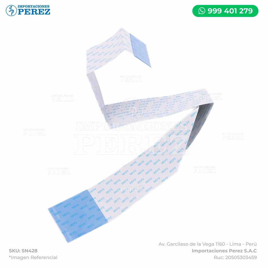 Cable Flex (FLATCABLE) Conexión entre Tarjeta IR/MFP con Principal PRCB - SEMI-NUEVO [Original - Konica Minolta]