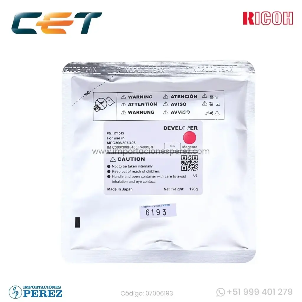 Revelador Magenta 120g [Cet]