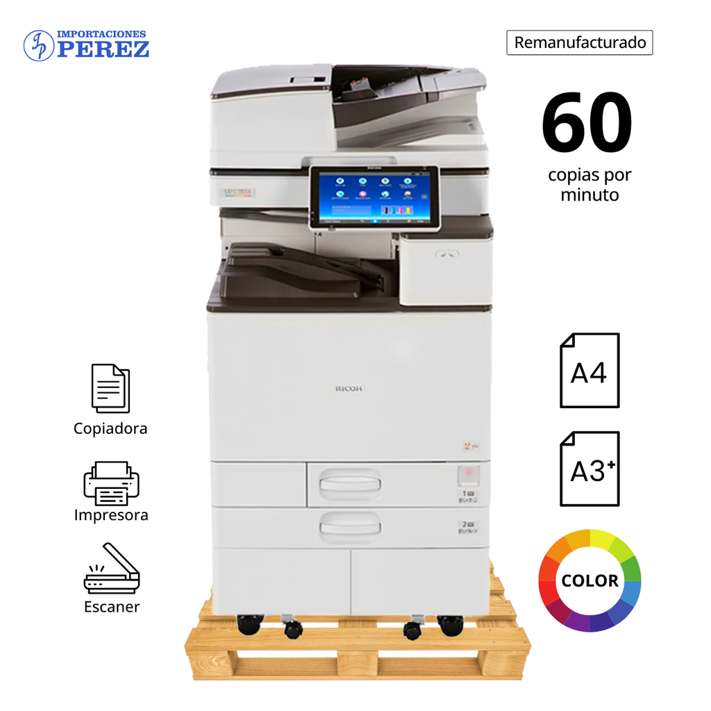 Fotocopiadora Ricoh MP C6004 REMANUFACTURADA *****ANTES DE CONECTAR EL EQUIPO VERIFICAR EL VOLTAJE*****